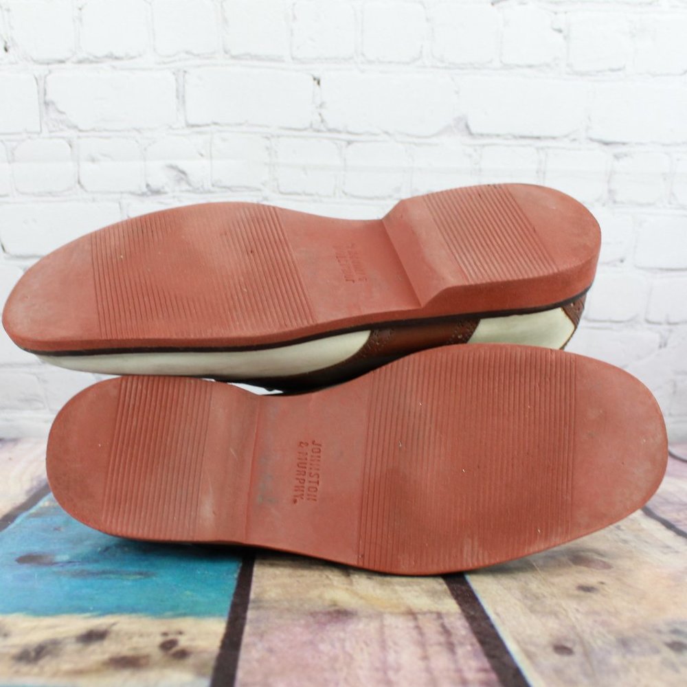JOHNSTON & MURPHY Saddle Oxfords Shoes Size 12 M - Picture 9 of 9
